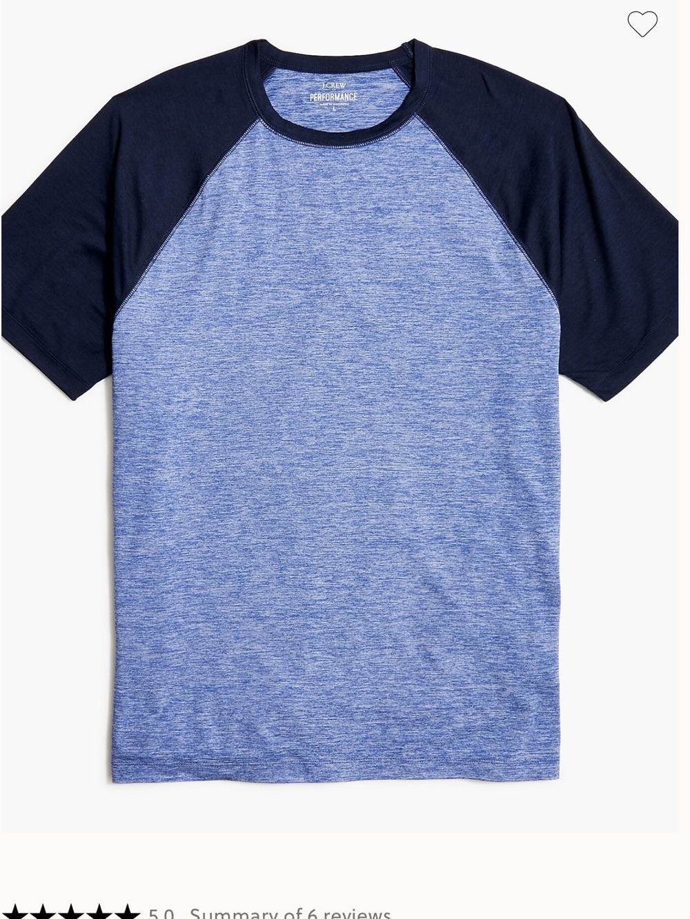 Crew Cuts by J. Crew Raglan Performance Tee